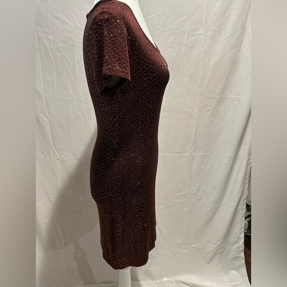 Vintage sexy Mini Dress with gorgeous copper sparkle - Picture 3 of 3